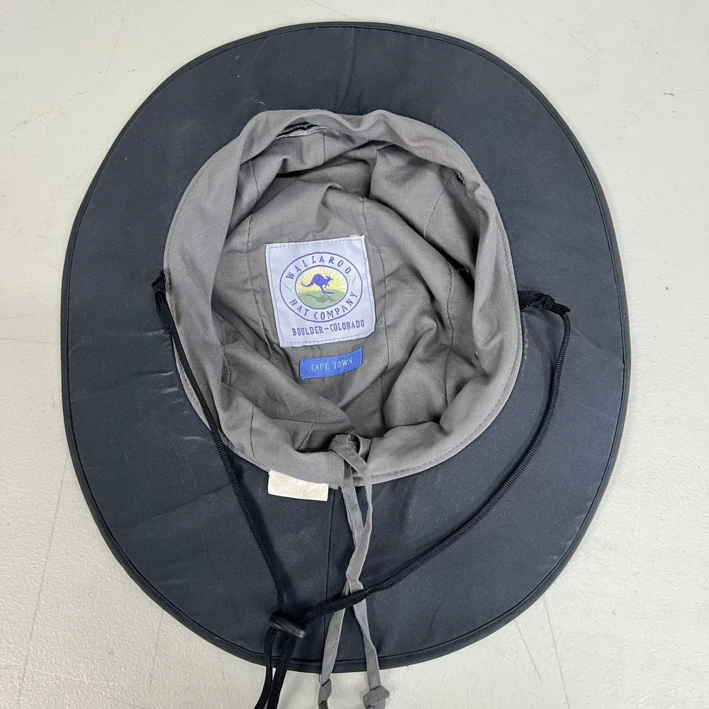 Wallaroo Hat Company Cape Town Sun Hat Tan Wide Brim‎ Hiking Adjustable Strap